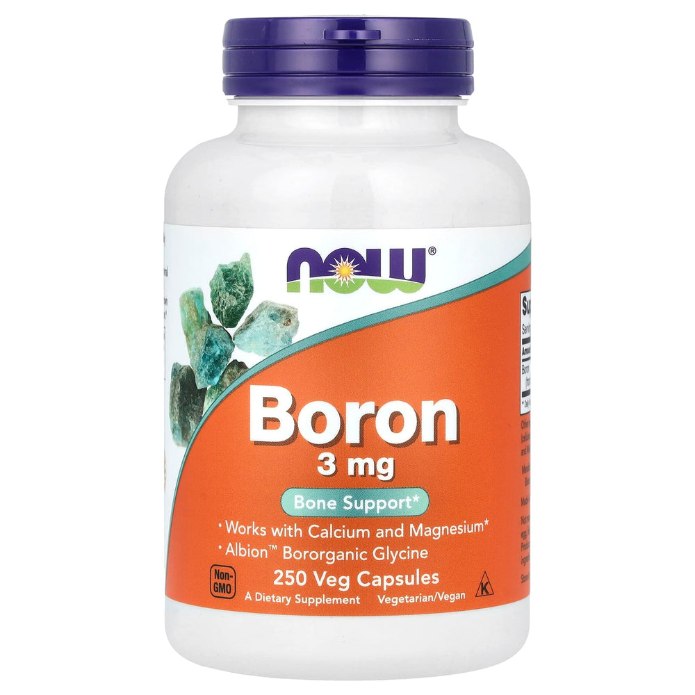Boron (Bor) Mineral, 3 mg, Now Foods, 250 capsule