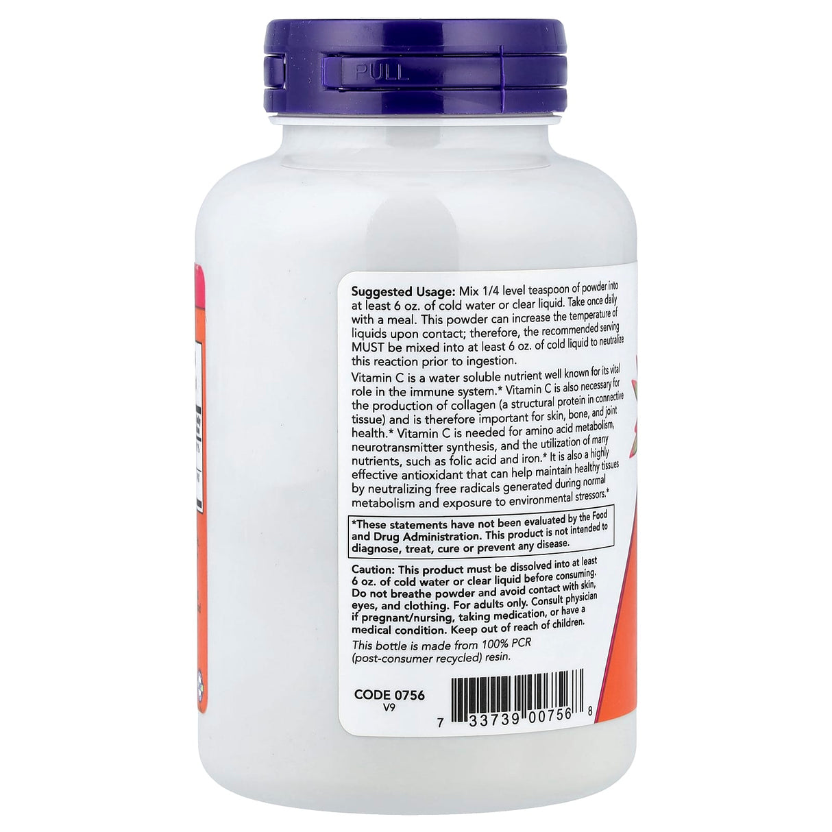 Buffered Magnesium Ascorbate, Vitamin C Powder, Now Foods, 227g
