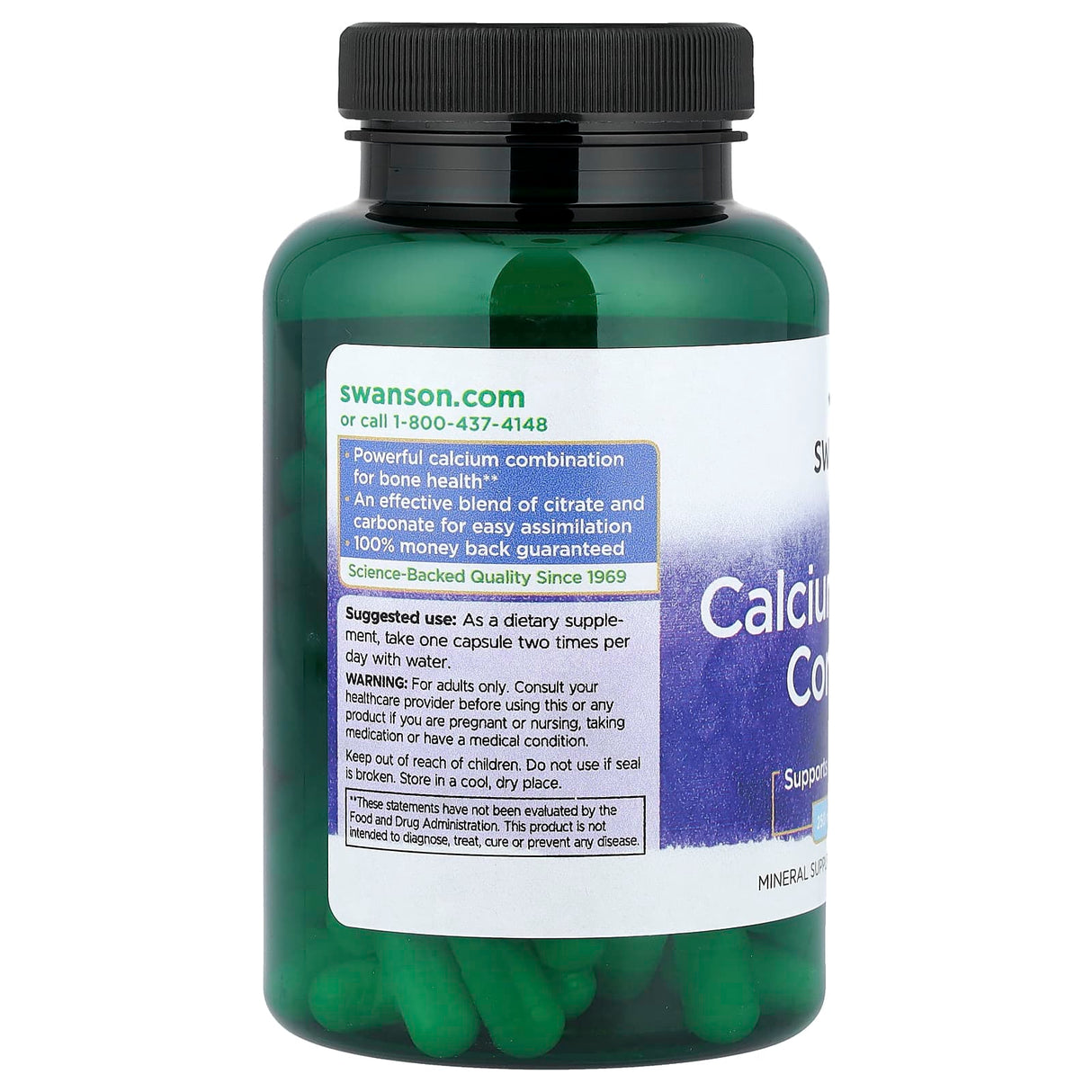 Calcium Citrate Complex, 250 mg, Swanson, 100 capsule SW1006