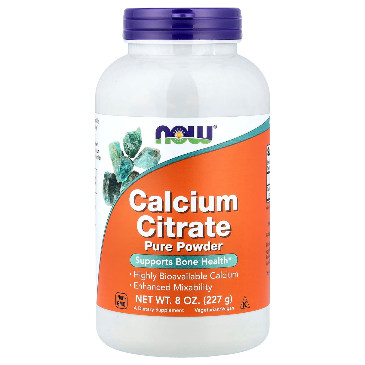 Calcium Citrate, Pure Powder, Now Foods, 227g
