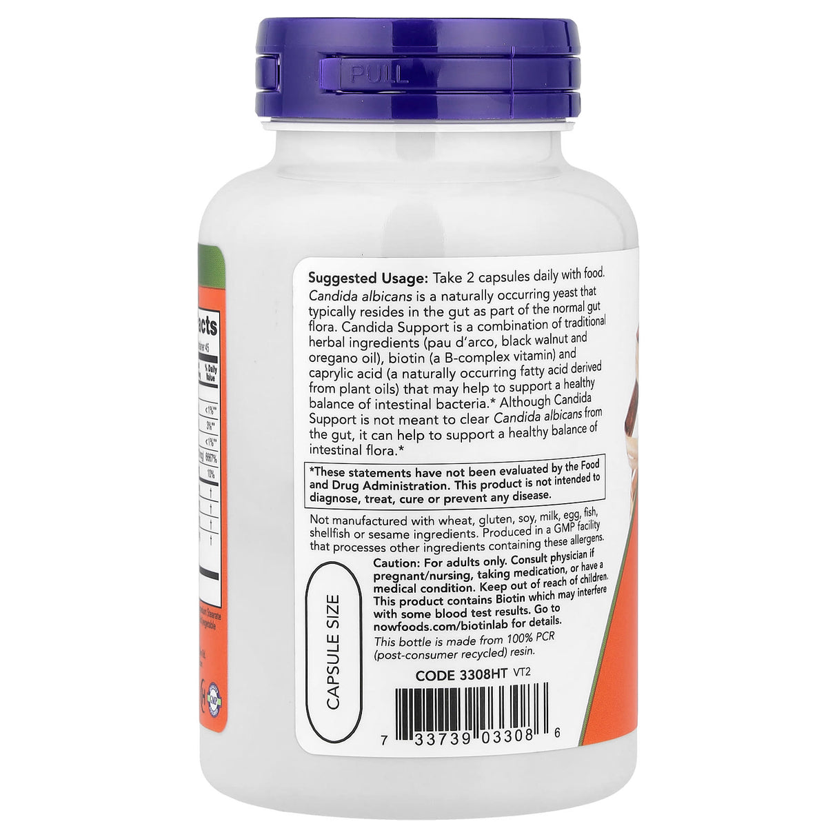 Candida Support, Now Foods, 90 capsule