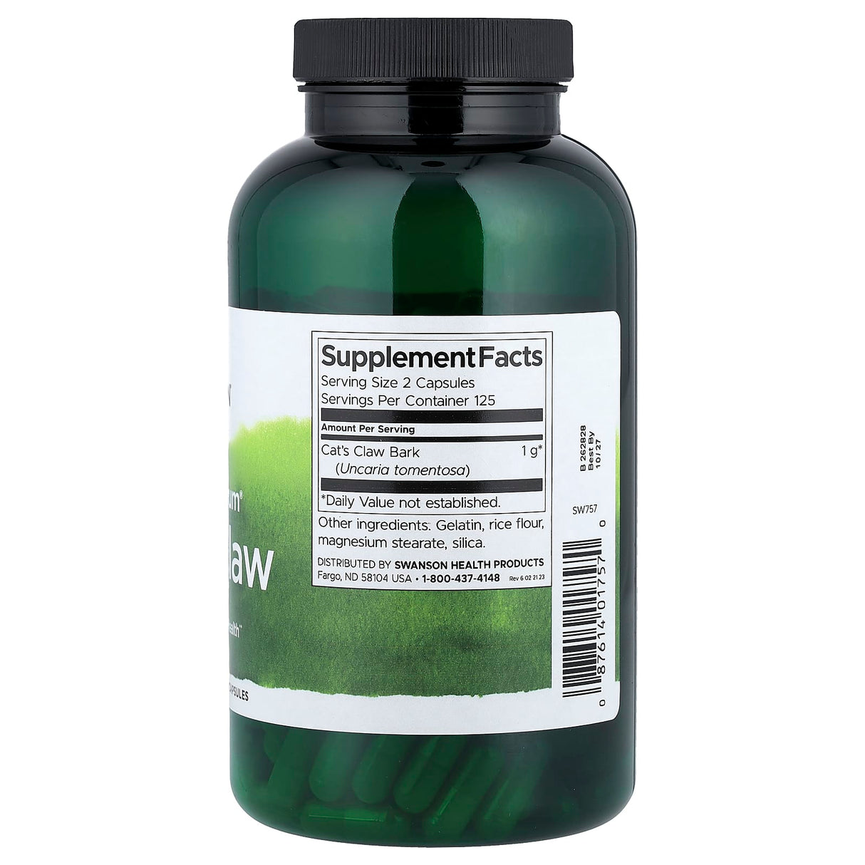 Cat's Claw (Gheara Matei) 500 mg, Swanson, 250 capsule SW757