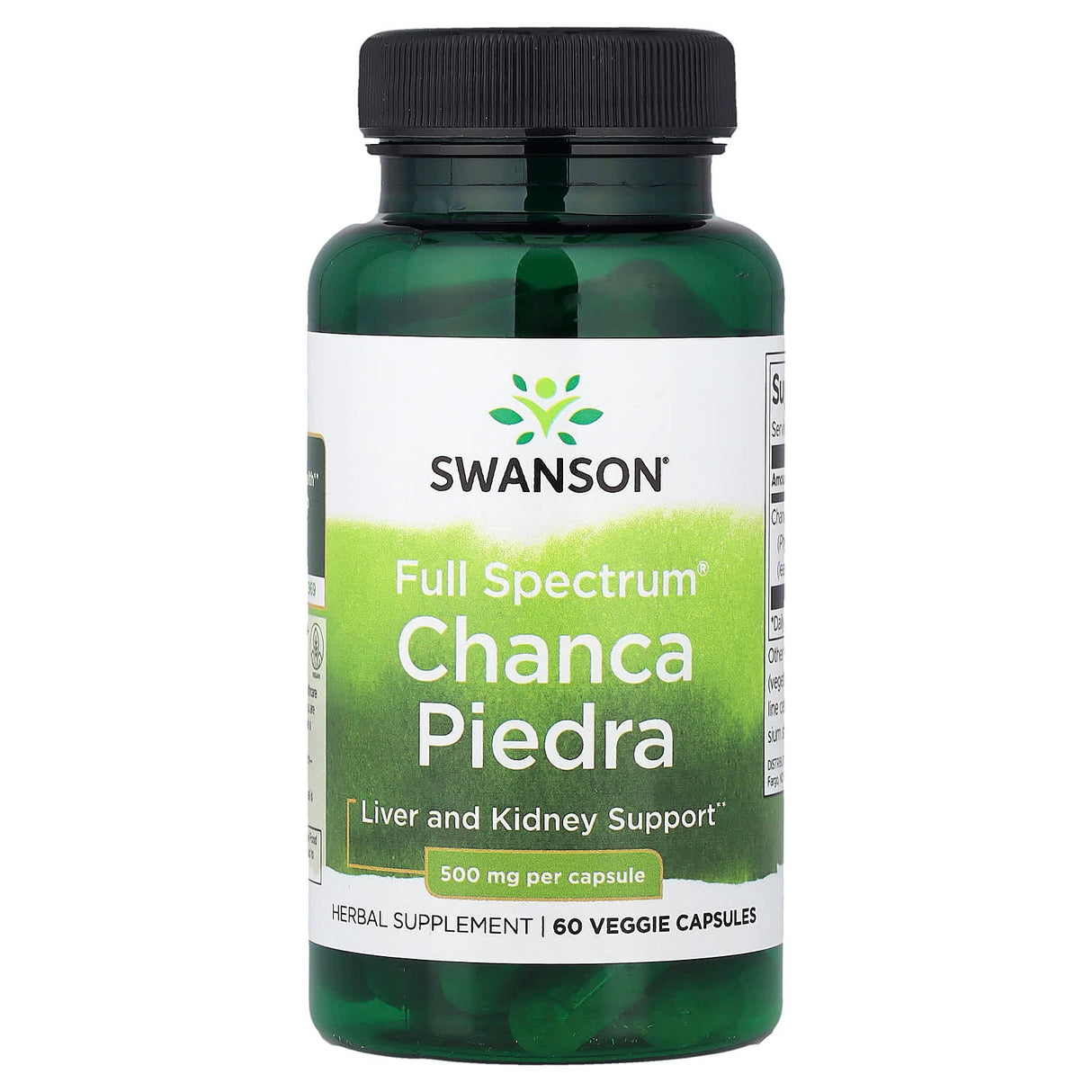 Chanca Piedra (Ochii Soricelului), 500mg, Swanson, 60 capsule SW1229
