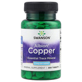 Chelated Copper (Cupru), 2mg, Swanson, 300 tablete SW223