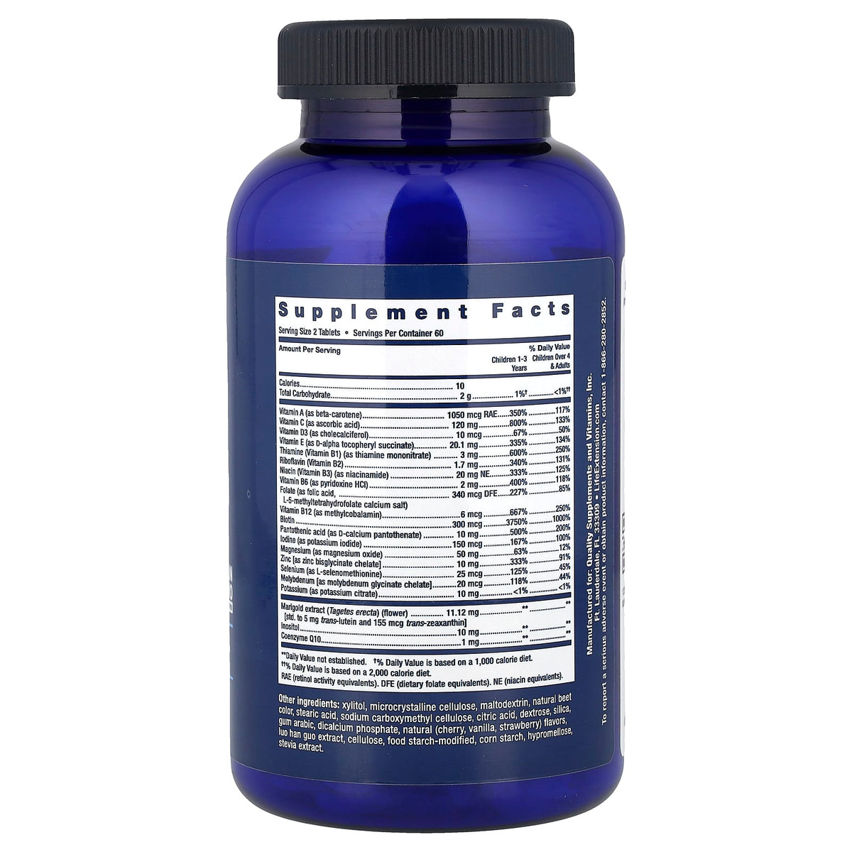 Children's Formula Mix Multivitamins, Life Extension, 120 tablete