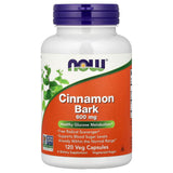 Cinnamon Bark, 600 mg, NOW Foods, 120 capsule