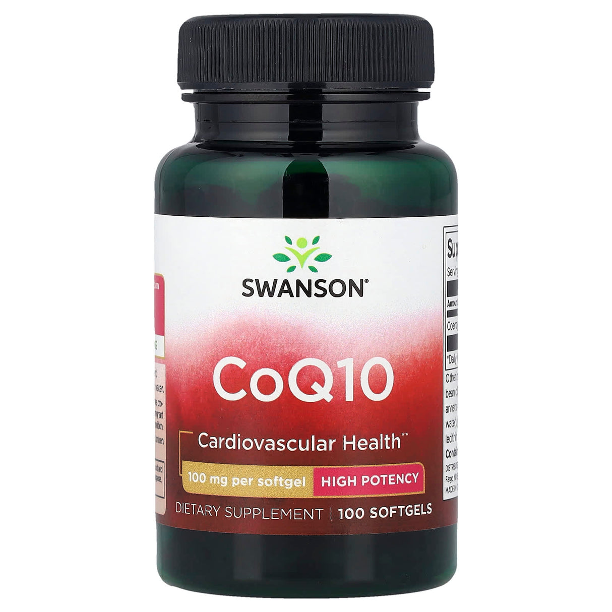 CoQ10 (Coenzima Q10), 100mg, Swanson, 100 softgels SWU561