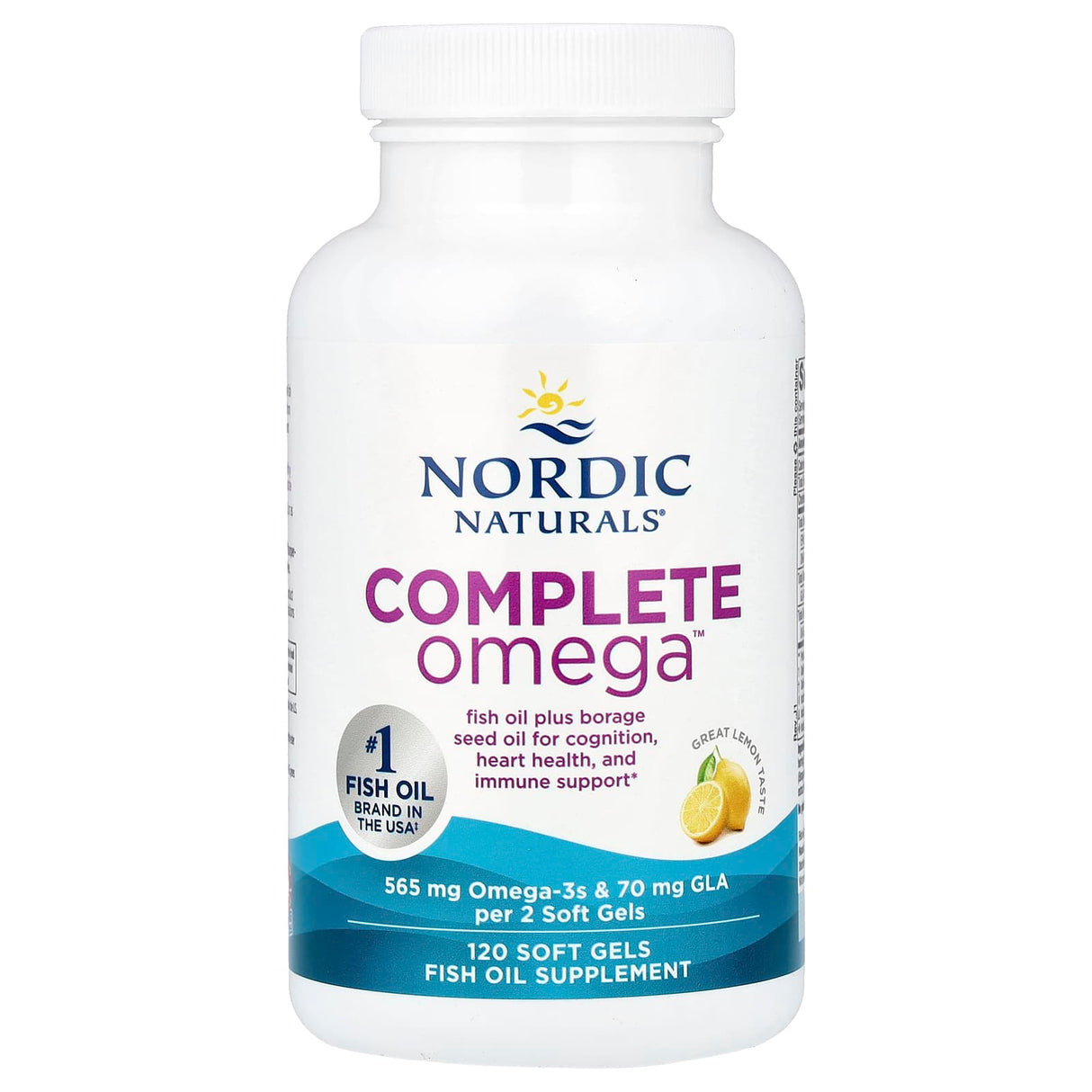 Complete Omega, Lemon, Nordic Naturals, 120 softgels