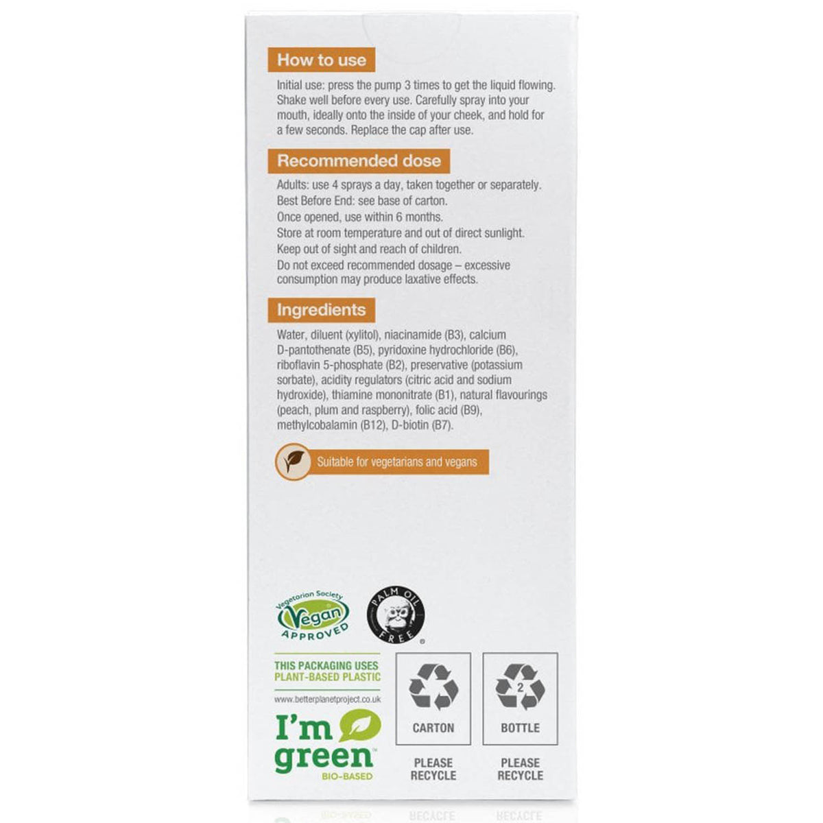 Complex B Complete Daily Oral Spray, BetterYou, 25 ml
