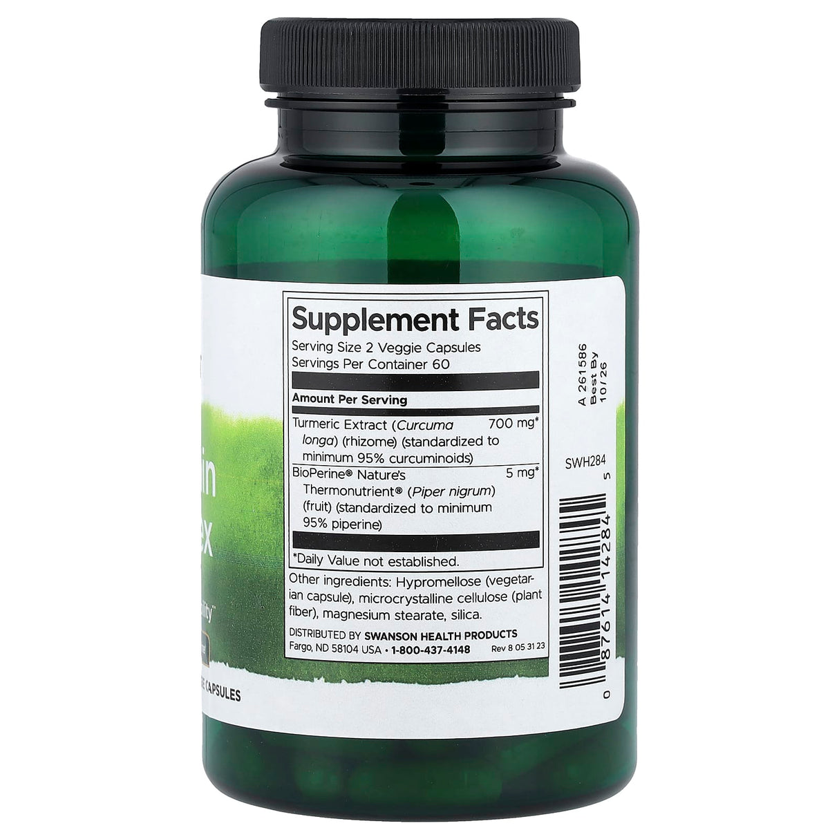 Curcumin 95 Extract with BioPerine, Swanson, 120 capsule SWH284