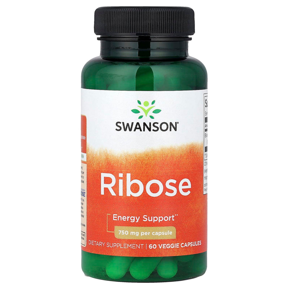 D-Riboza (Ribose), 750 mg, Swanson, 60 capsule SWU823