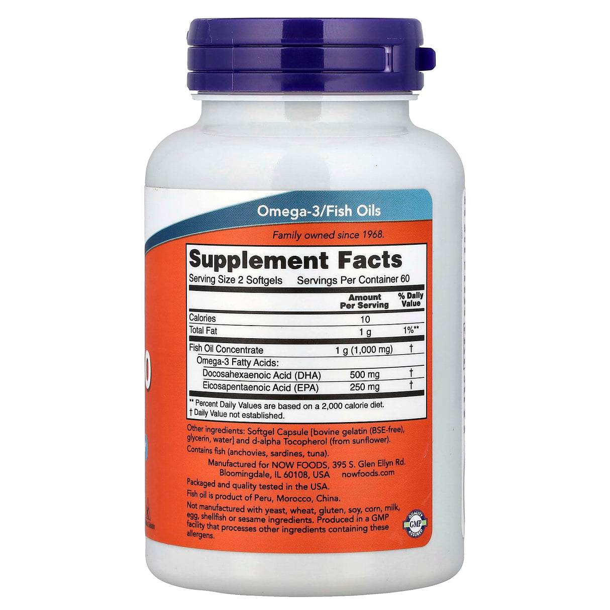 DHA-250, Omega 3, Now Foods, 120 softgels