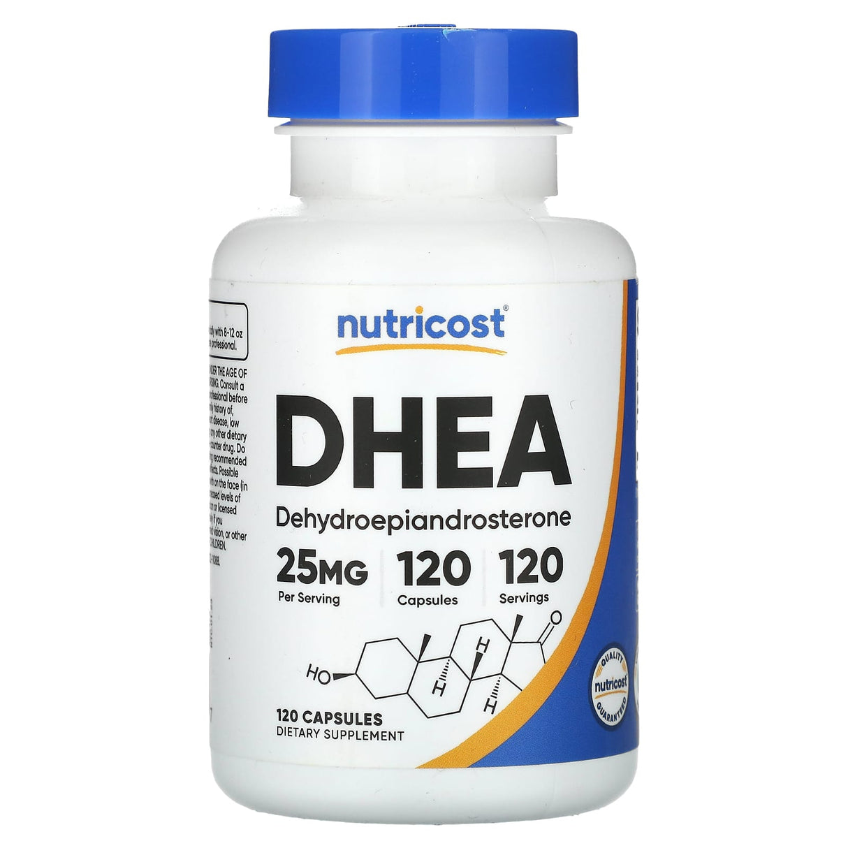 DHEA (Suport Hormonal), 25 mg, Nutricost, 120 Capsule