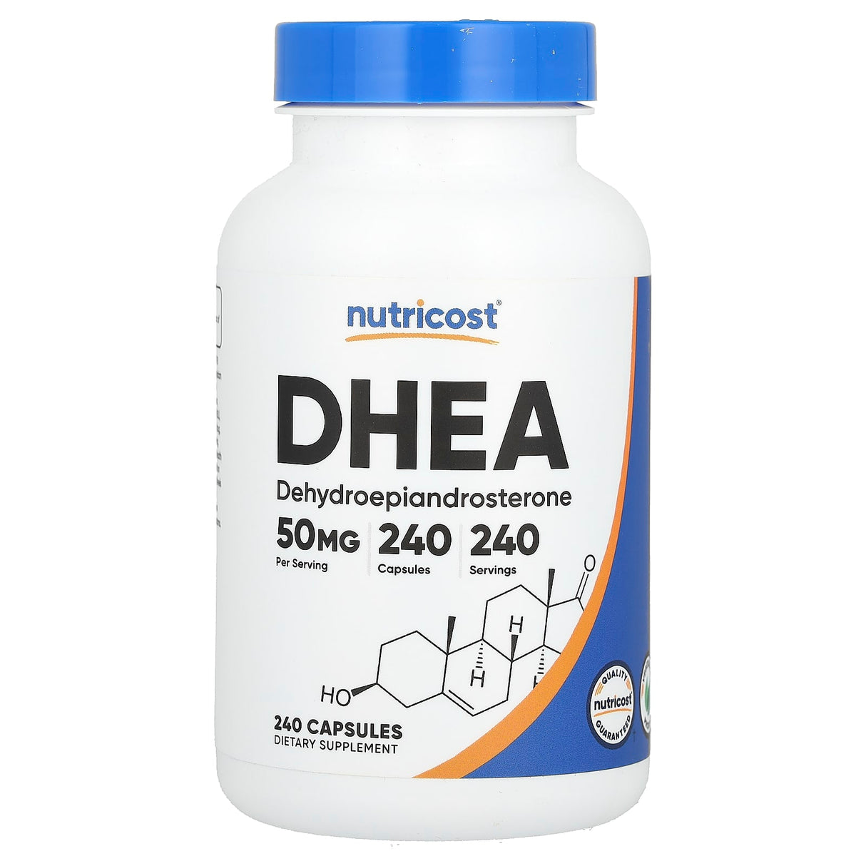 DHEA (Suport Hormonal), 50 mg, Nutricost, 240 Capsule