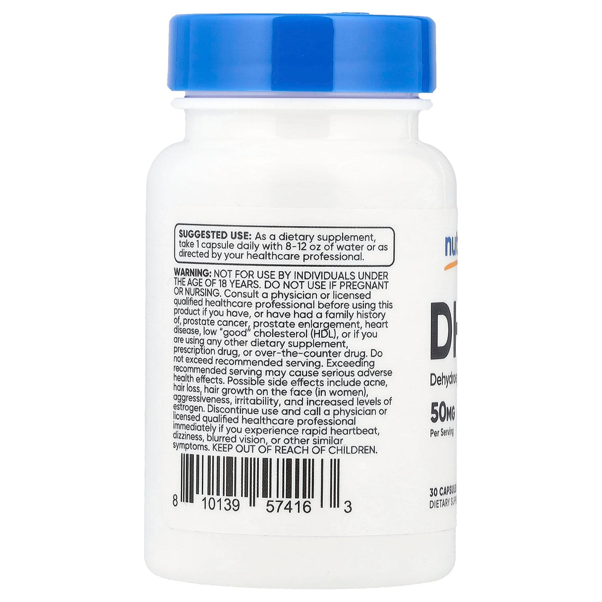 DHEA (Suport Hormonal), 50 mg, Nutricost, 30 Capsule