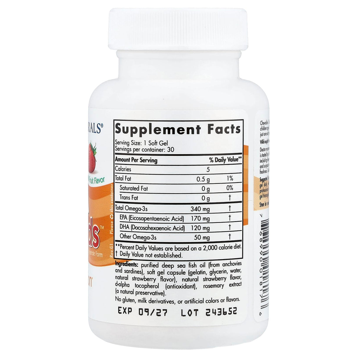 Daily Omega Kids, 500 mg, Nordic Naturals, 30 Soft Gels