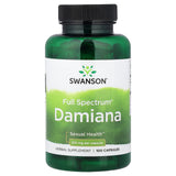Damiana Leaves, 510mg, Swanson, 100 capsule SW532