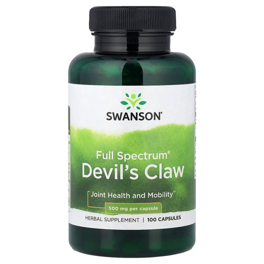 Devil's Claw (Gheara Diavolului), 500mg, Swanson, 100 capsule SW959