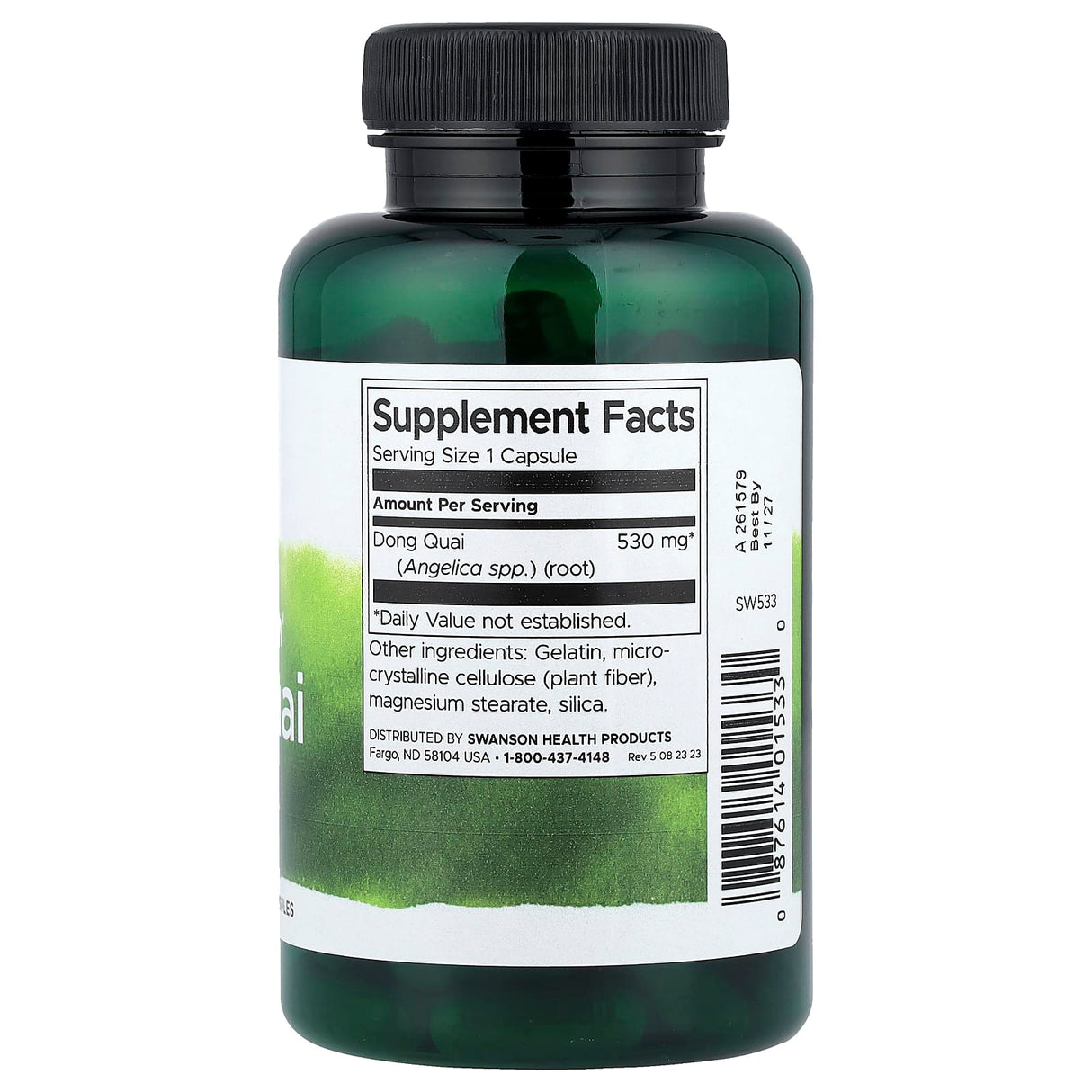 Dong Quai (Ginsengul Feminin) 530 mg, Swanson, 100 capsule SW533