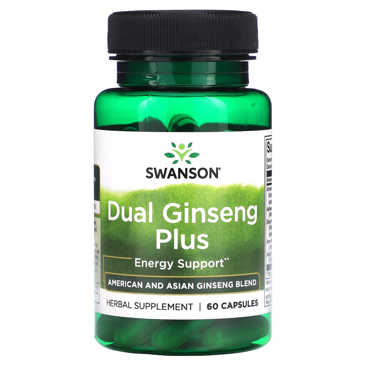 Dual Ginseng Plus Ashwagandha, Swanson, 60 capsule SWH242