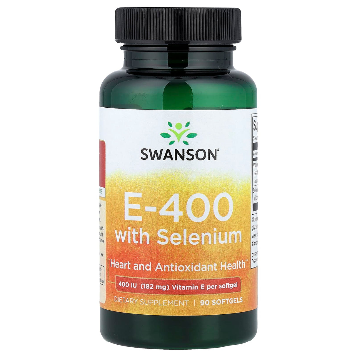 E-400 with Selenium, Swanson, 90 softgels SWU022