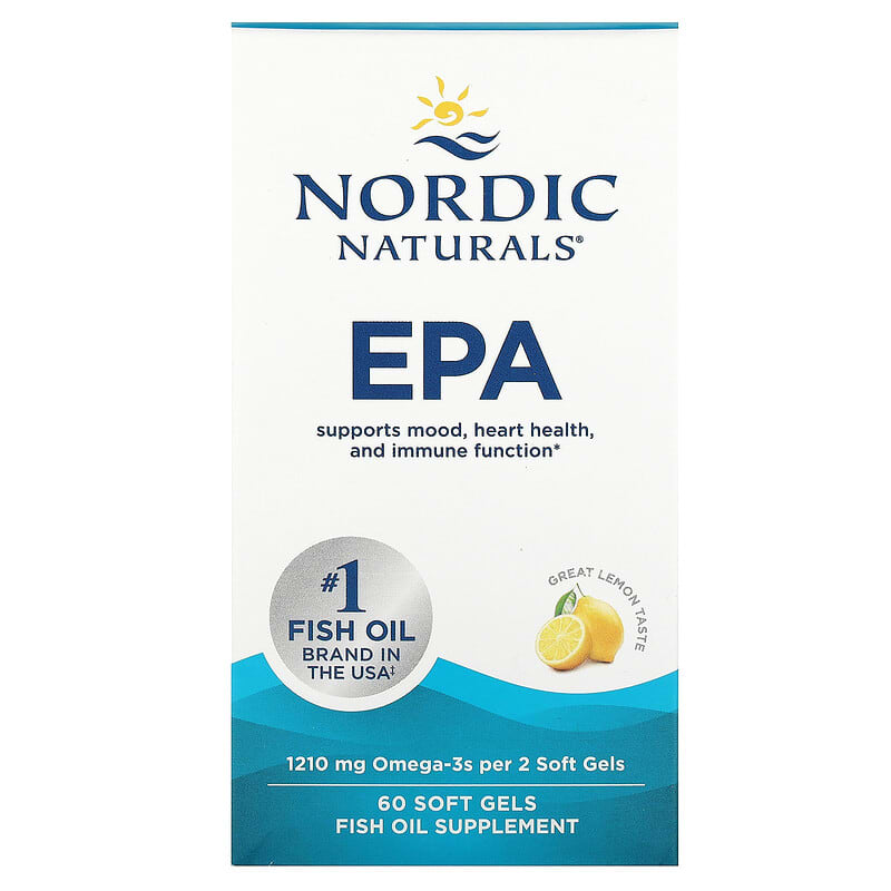 EPA Omega 3, Fish Oil, Nordic Naturals, 60 softgels