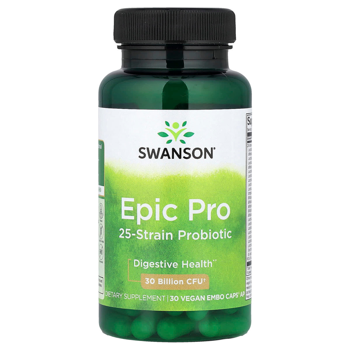 Epic Pro 25-Strain Probiotic (30 billion), Swanson, 30 capsule SWA030