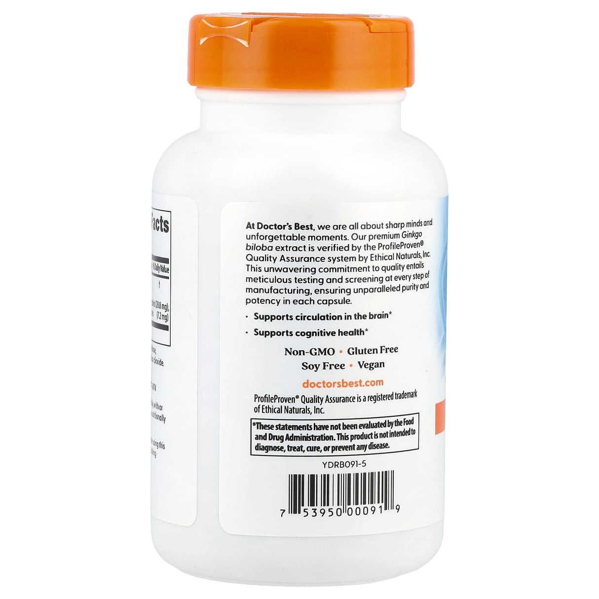 Extra Strength Ginkgo, 120mg, (Ginkgo Biloba), Doctor's Best, 120 capsule