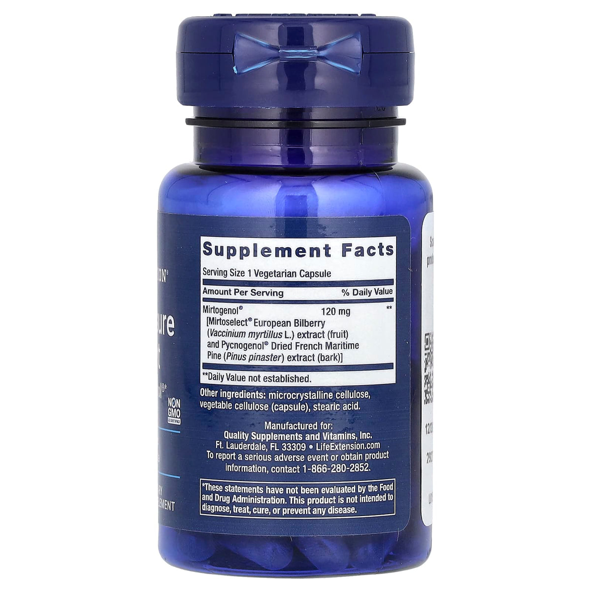 Eye Pressure Support with Mirtogenol, Life Extension, 30 capsule