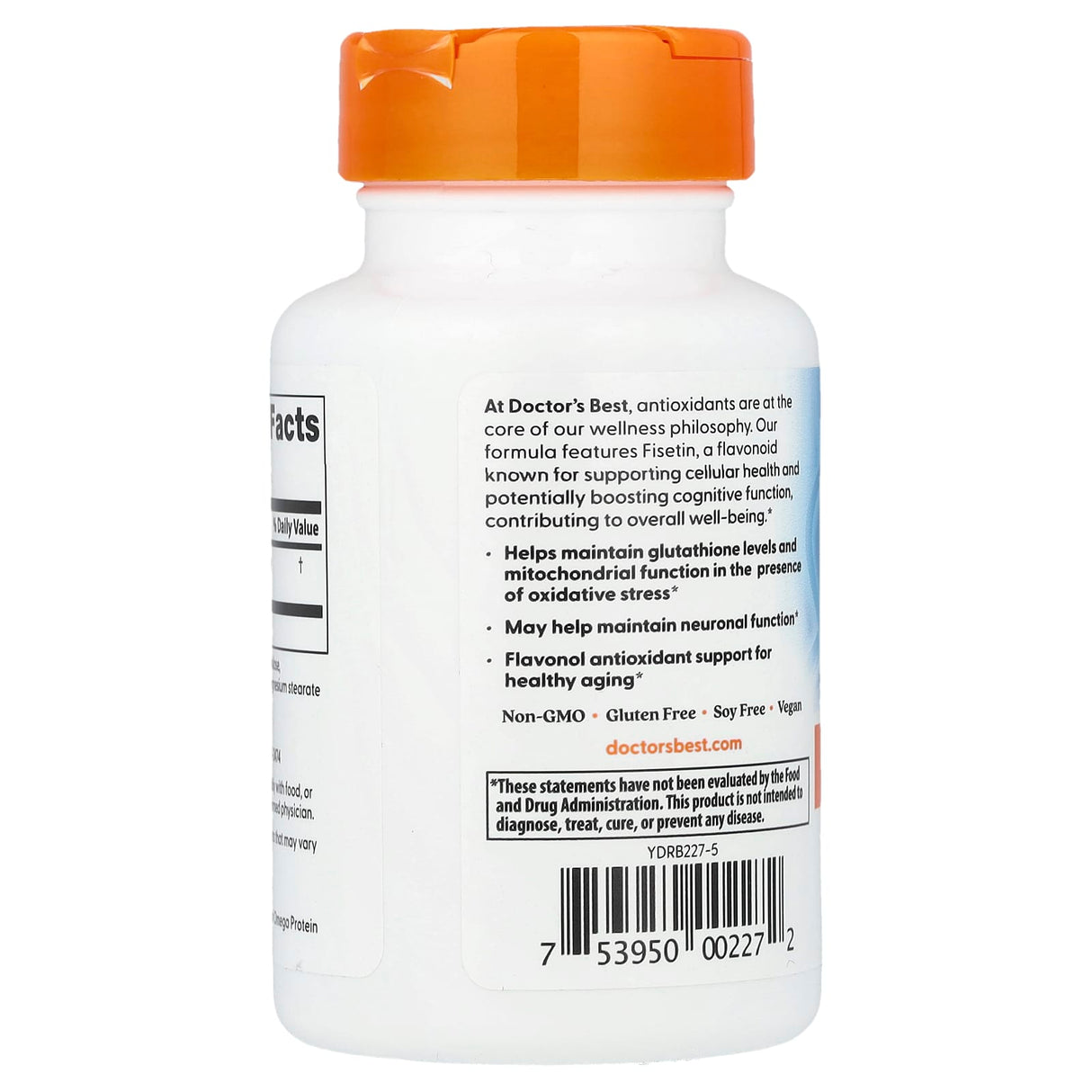 Fisetin with Novusetin (Flavonoid) 100 mg, Doctor's Best, 30 capsule