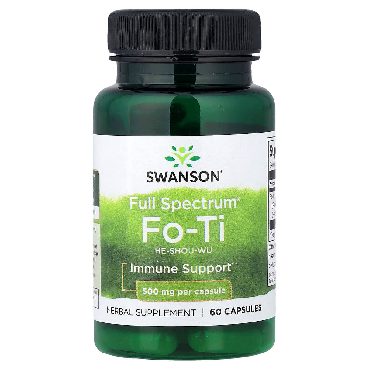 Fo-Ti, He Shou Wu (Troscot Chinezesc), 500 mg, Swanson, 60 capsule SW1425