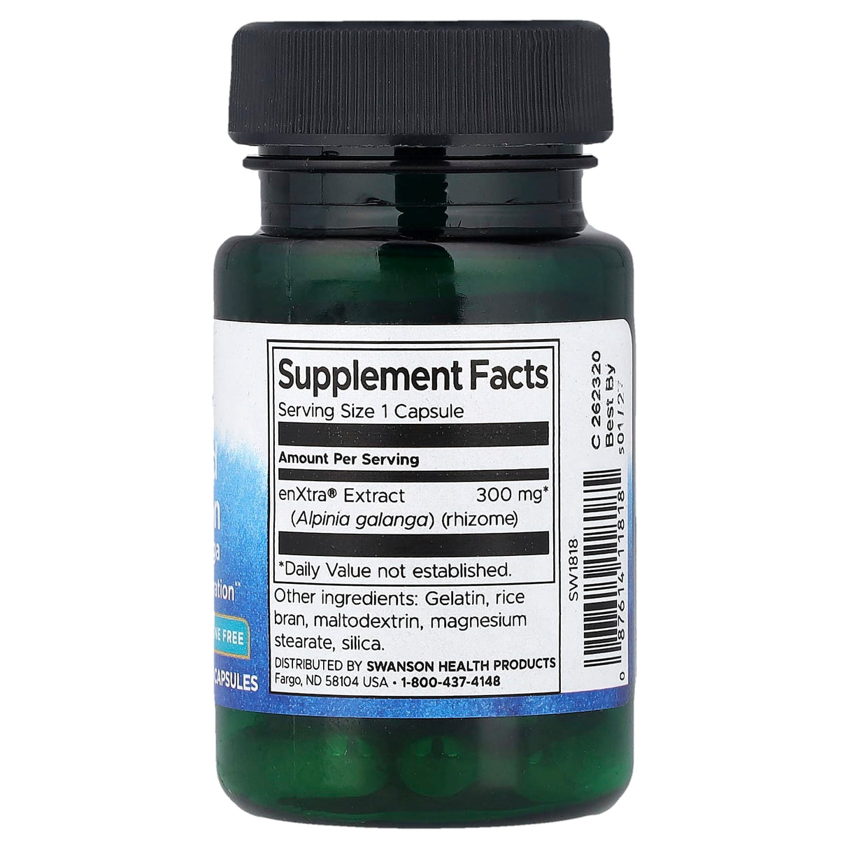 Focused Attention Alpinia Galanga 300 mg, Swanson, 30 capsule SW1818