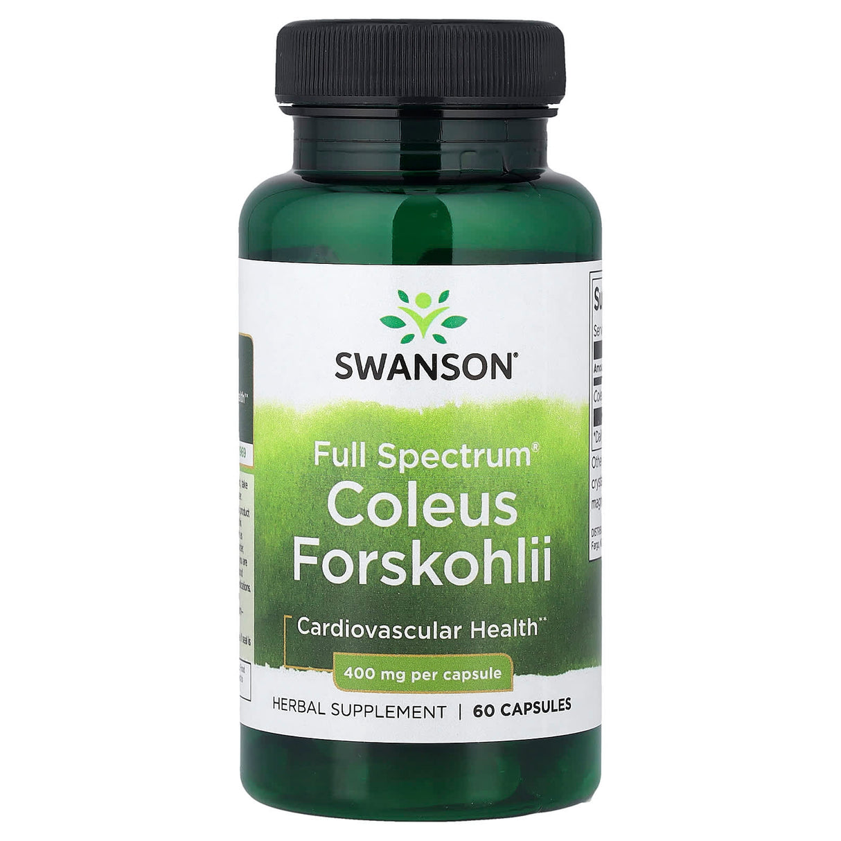 Full Spectrum Coleus Forskohlii, 400mg, Swanson, 60 capsule SW1428