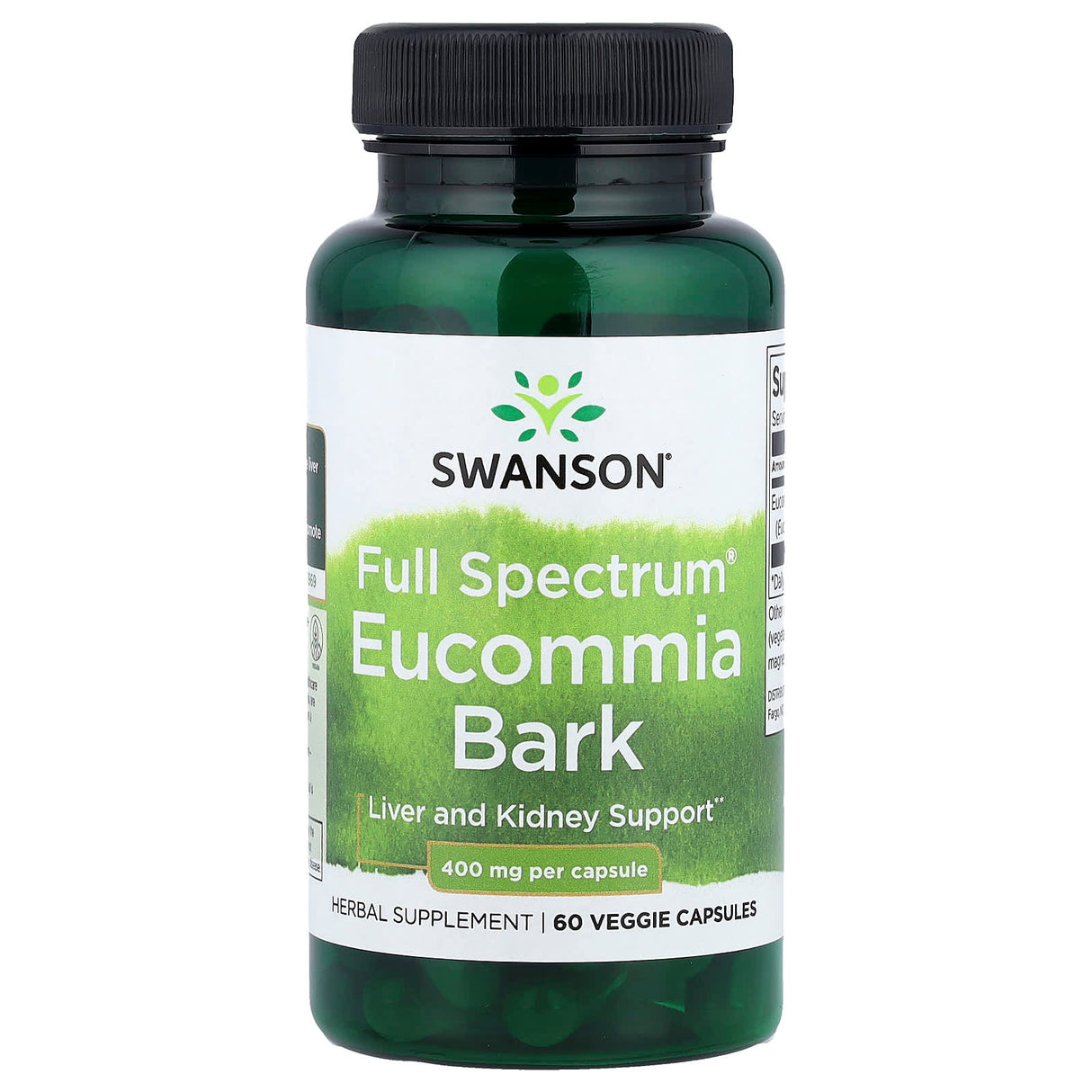Full Spectrum Eucommia Bark, 400 mg, Swanson, 60 capsule SW1652