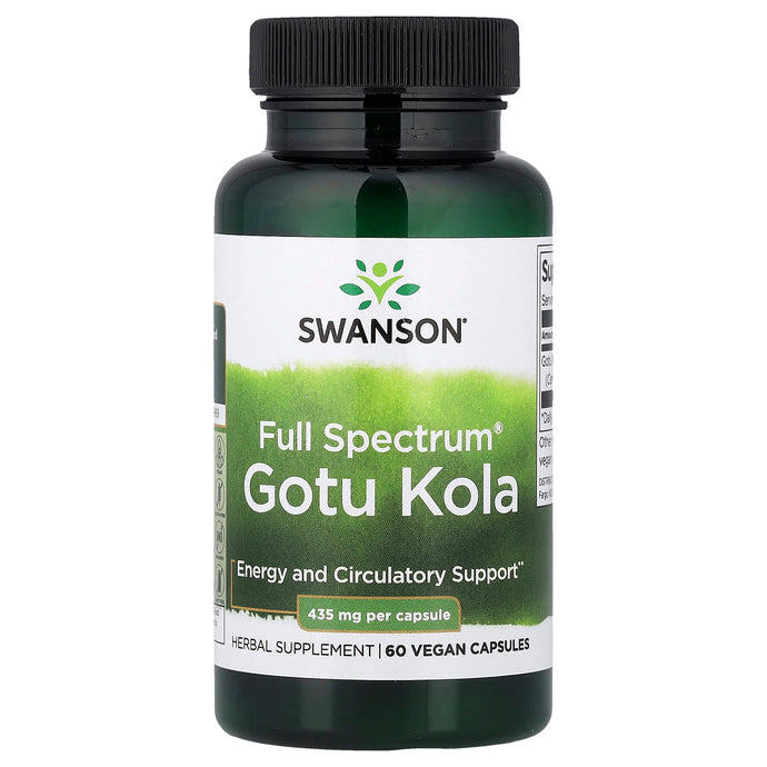Full Spectrum Gotu Kola, 435mg, Swanson, 60 capsule SW1332