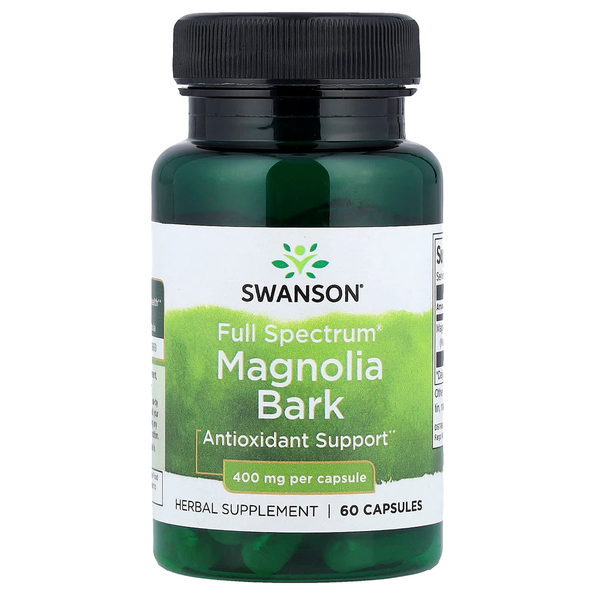 Full Spectrum Magnolia Bark; 400 mg; Swanson; 60 capsule SW1378 ...