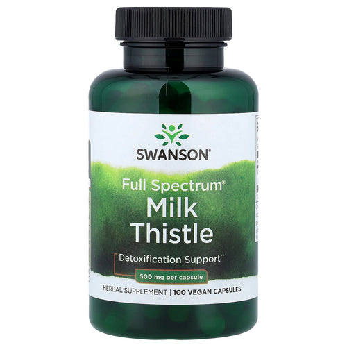 Full Spectrum Milk Thistle (Armurariu), 500mg, Swanson, 100 capsule SW966