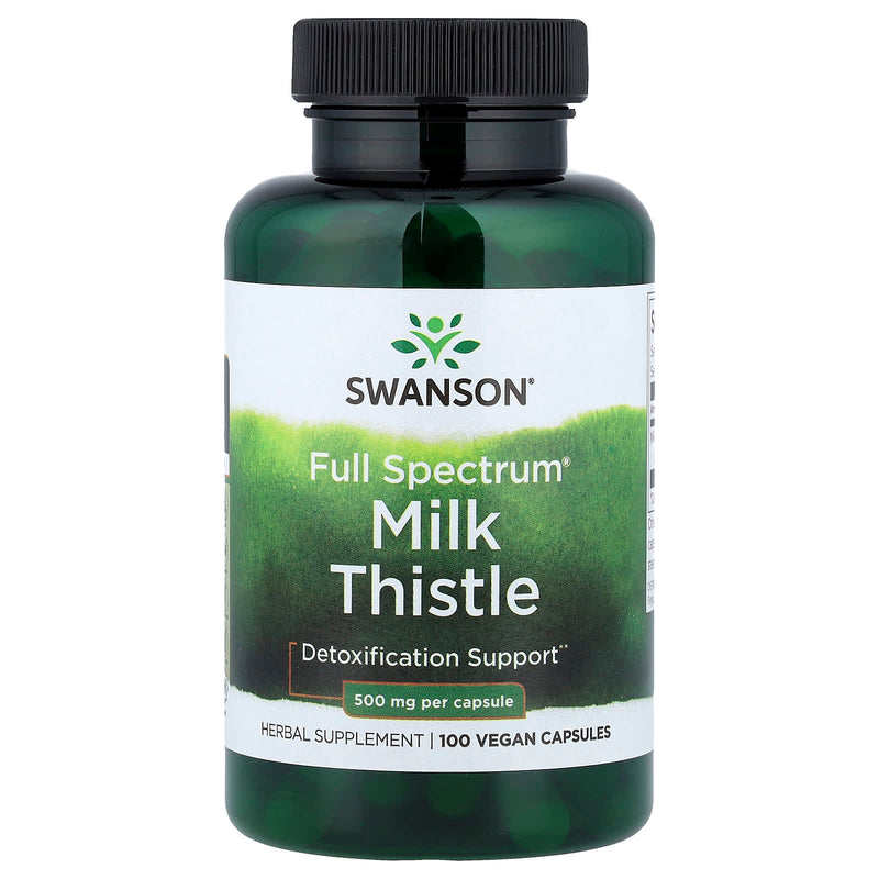 Încărcați imaginea în vizualizatorul Galerie, Full Spectrum Milk Thistle (Armurariu), 500mg, Swanson, 100 capsule SW966
