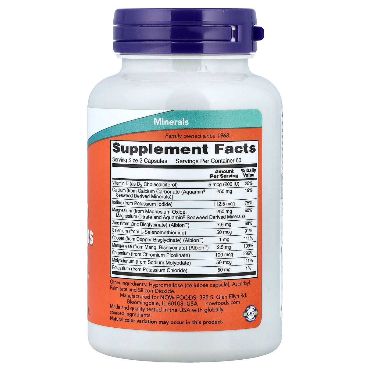 Full Spectrum Minerals (Complex Minerale), Now Foods, 120 capsule