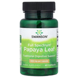 Full Spectrum Papaya Leaf, 400 mg, Swanson, 60 capsule SW1496