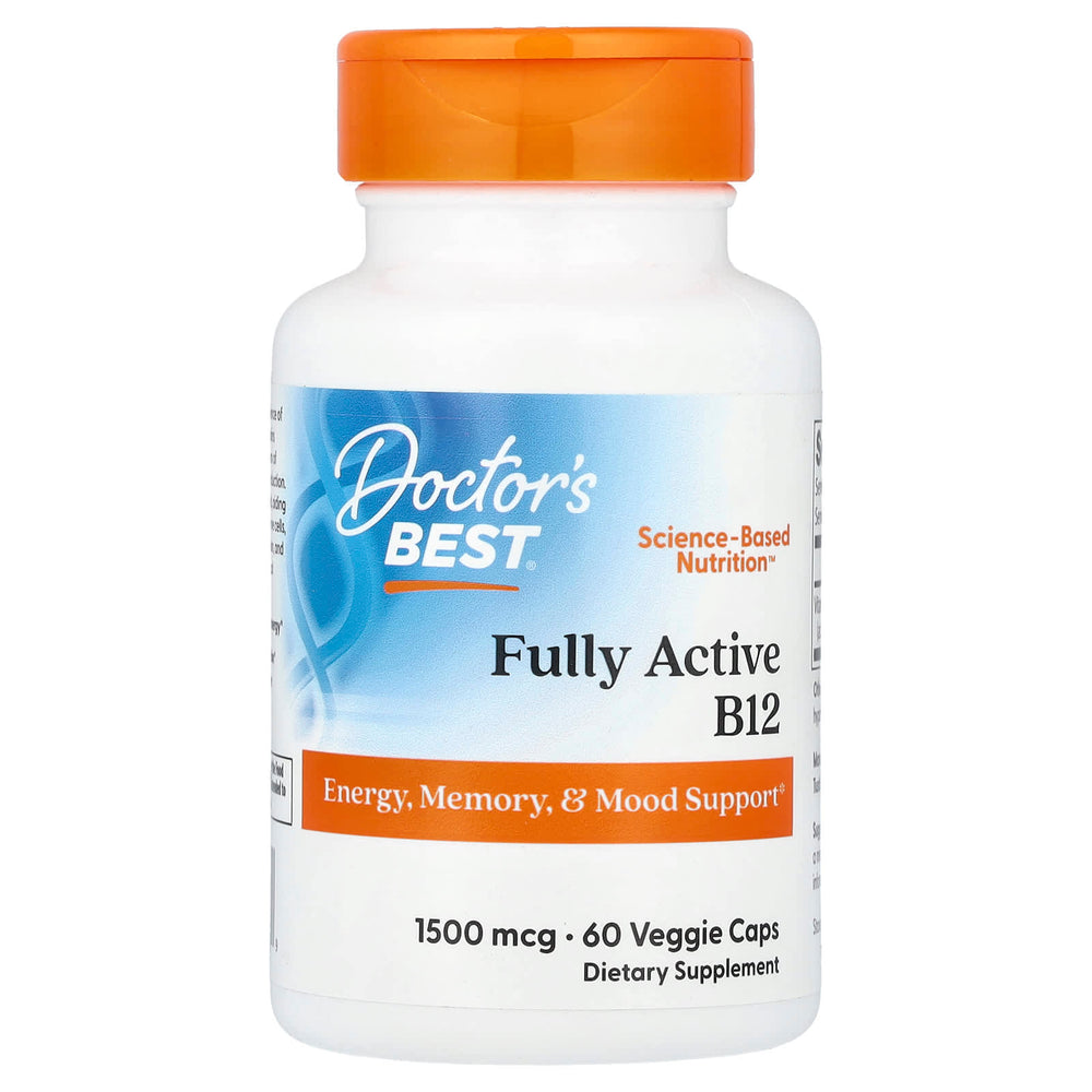 Fully Active B12 (MetilCobalamina) 1500 mcg, Doctor's Best, 60 capsule