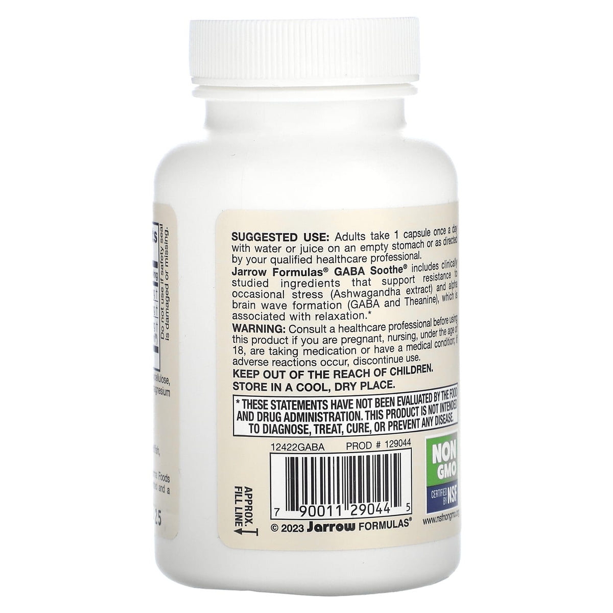 GABA Soothe, Ashwagandha si Theanine, Jarrow Formulas, 30 capsule