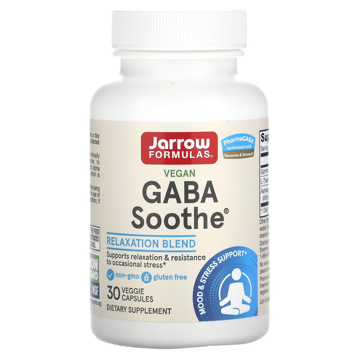 GABA Soothe, Ashwagandha si Theanine, Jarrow Formulas, 30 capsule