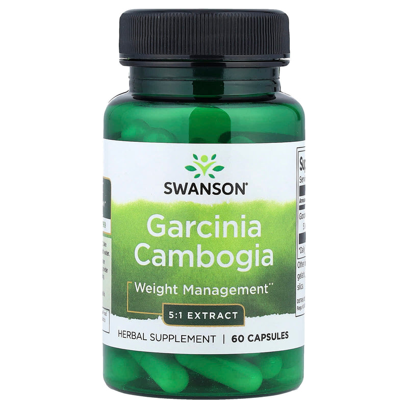 Încărcați imaginea în vizualizatorul Galerie, Garcinia Cambogia 5:1 Extract, 80mg, Swanson, 60 capsule SW1578
