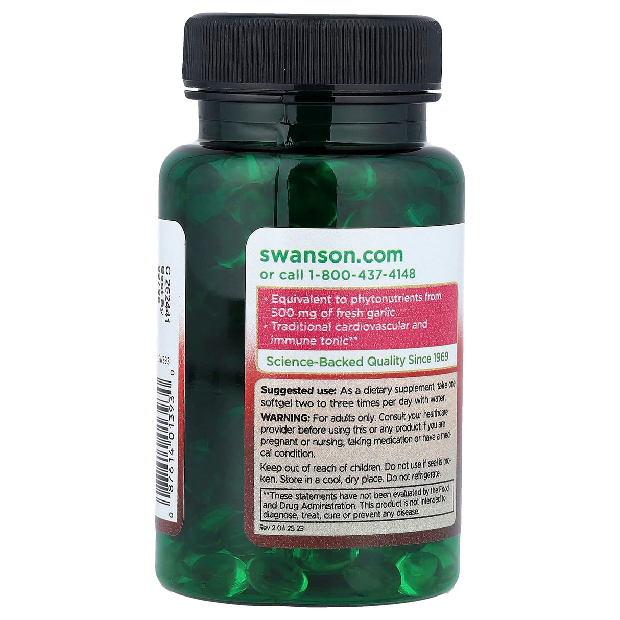 Garlic Oil (Ulei de Usturoi), 500 mg, Swanson, 250 softgels SW393