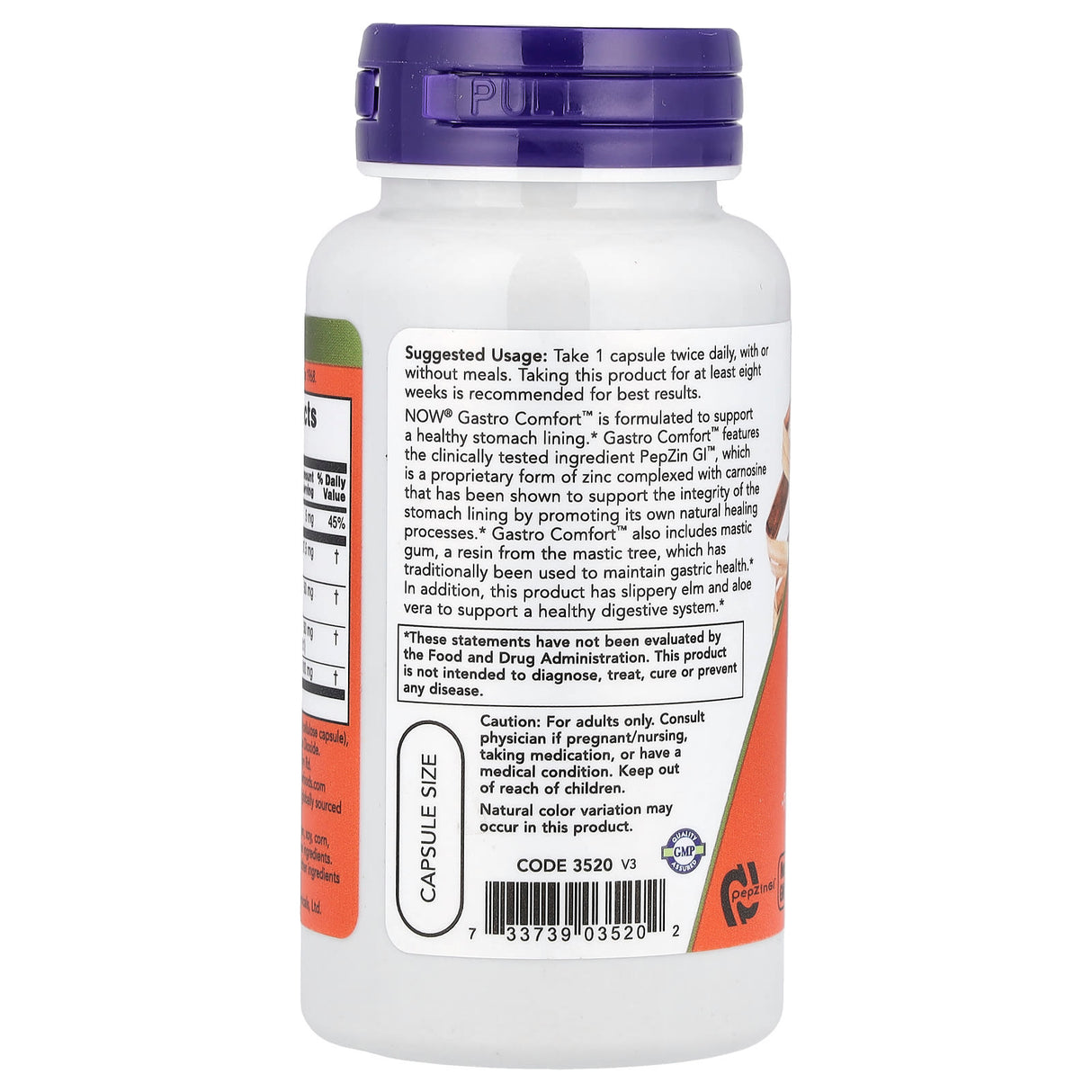 Gastro Comfort with PepZin GI, Now Foods, 60 capsule