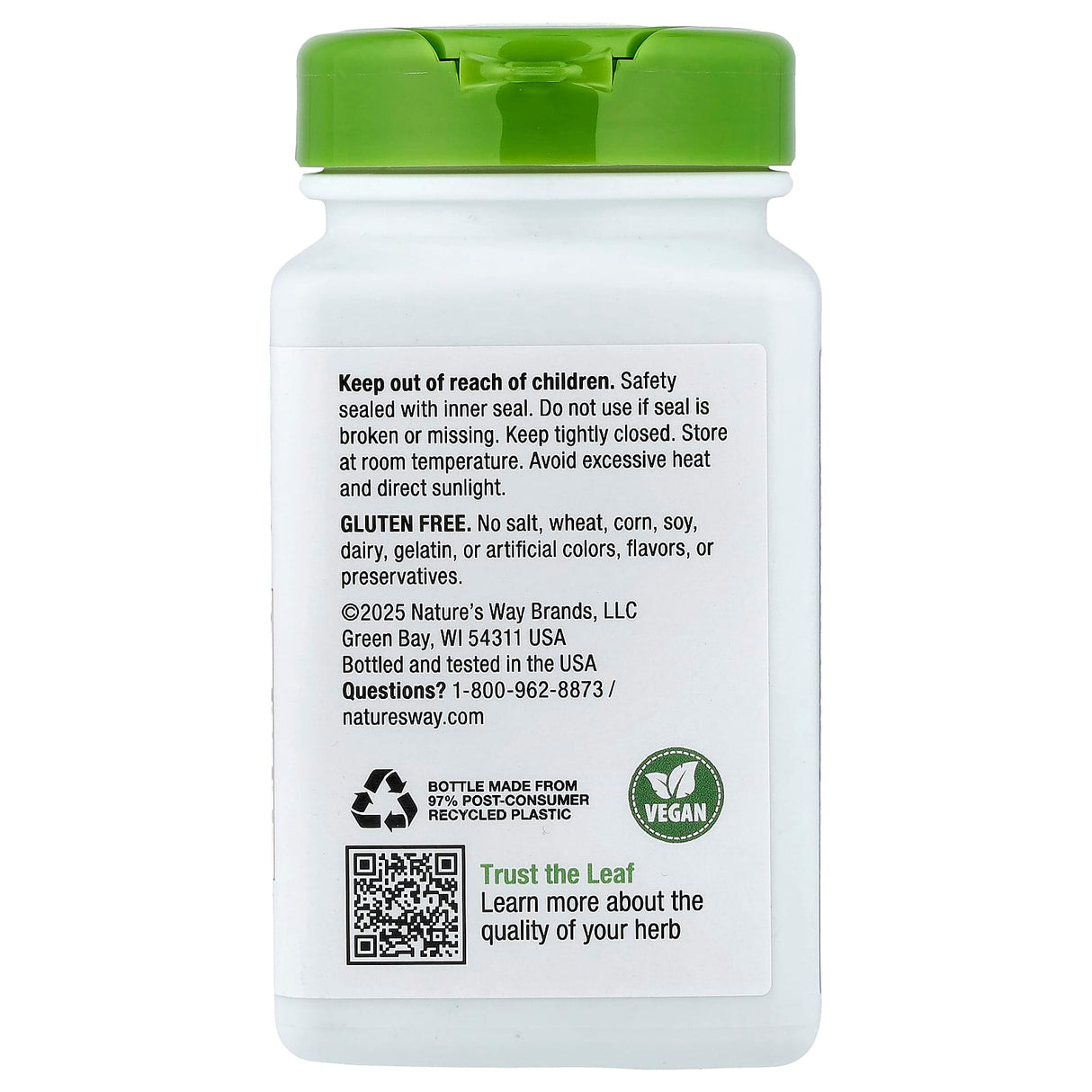 Ginger Root, 550 mg, Nature's Way, 100 Capsule