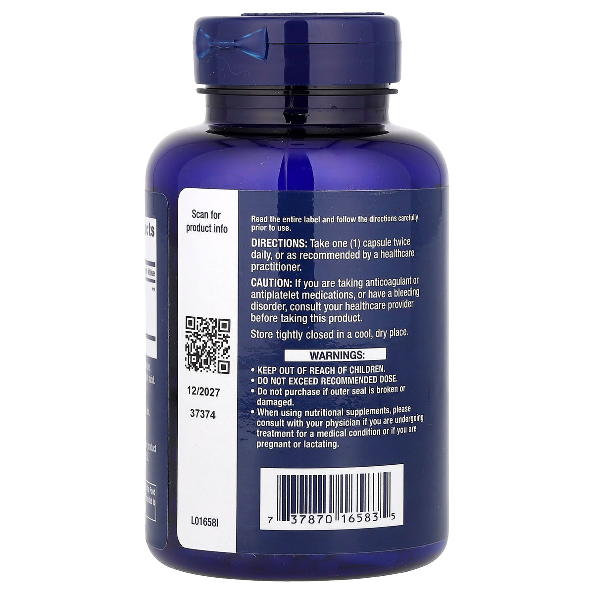 Ginkgo Biloba, Certified Extract, 120 mg, Life Extension, 365 capsule