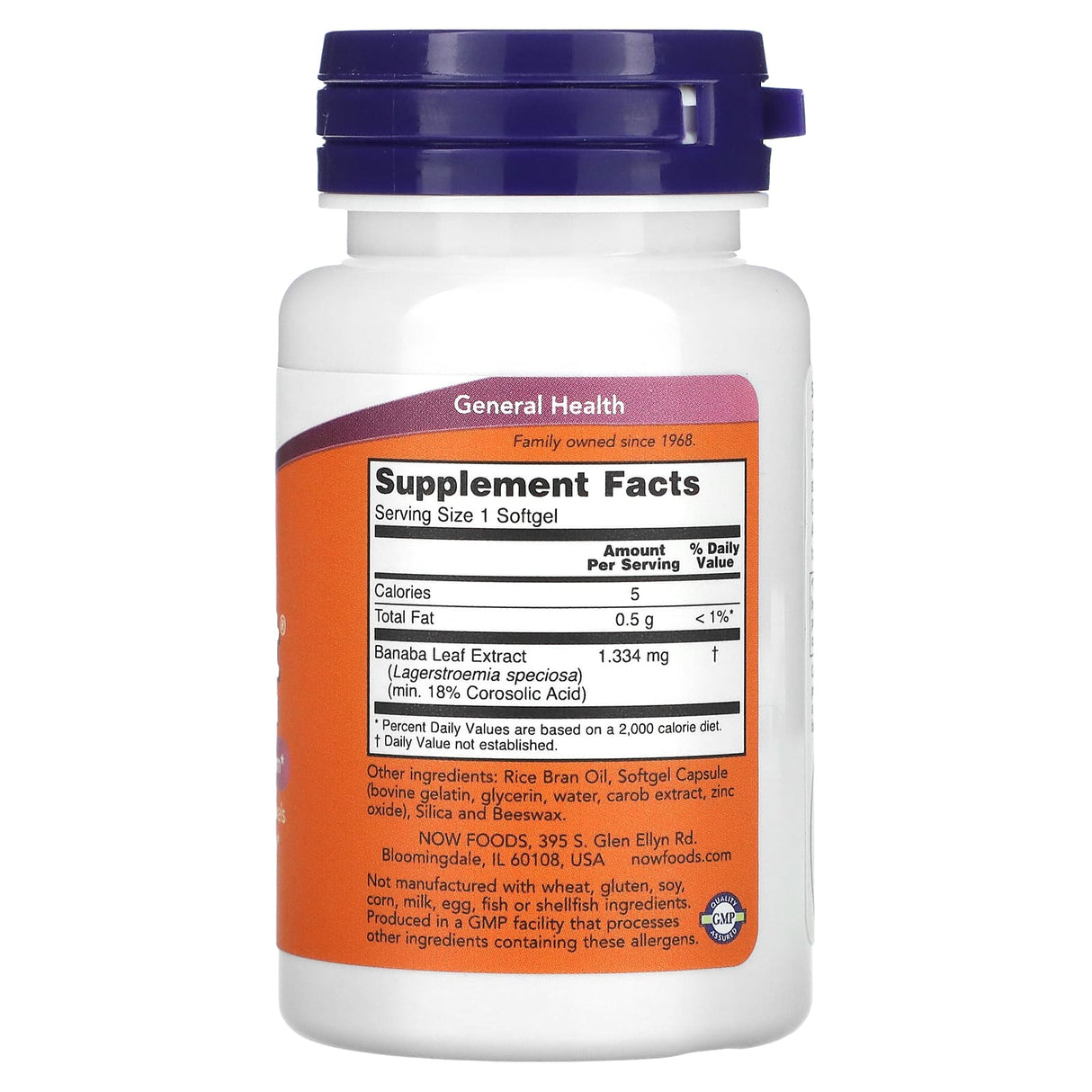 GlucoFit, (Banaba Leaf Extract), NOW Foods, 60 softgels