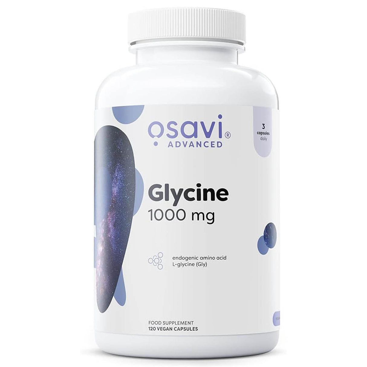 Glycine, 1000 mg, Osavi, 120 capsule